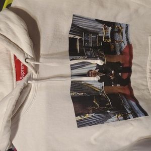 Supreme medium white scarface hoodie
